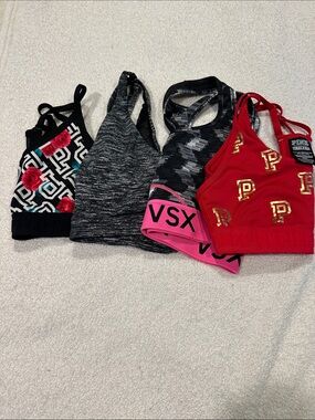 Lot of 4 - PINK Victoria's Secret , sports bras size S